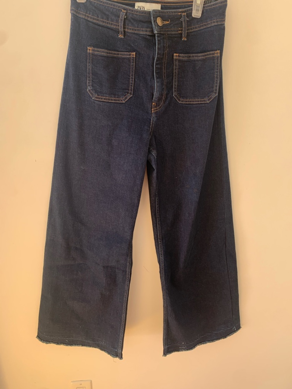 Zara Dark Blue Jeans wide leg as it is